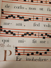 Load image into Gallery viewer, Stenciled Plainchant Manuscript Antiphonary, Containing Prayers for Mass, Complines, Vespers, and More, Early 18th Century