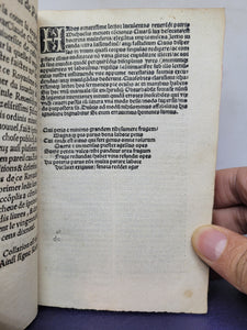 Reverendi Patris Fratris Michaelis Menoti ordinis minorum perpulcher tractatus in quo tractatur perbelle de federe et pace ineunda, media ambassiatrice penitentia, 1519(?). Annotated Copy, with Manuscript Pastedowns