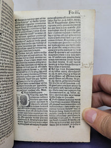 Reverendi Patris Fratris Michaelis Menoti ordinis minorum perpulcher tractatus in quo tractatur perbelle de federe et pace ineunda, media ambassiatrice penitentia, 1519(?). Annotated Copy, with Manuscript Pastedowns