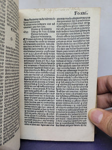 Reverendi Patris Fratris Michaelis Menoti ordinis minorum perpulcher tractatus in quo tractatur perbelle de federe et pace ineunda, media ambassiatrice penitentia, 1519(?). Annotated Copy, with Manuscript Pastedowns