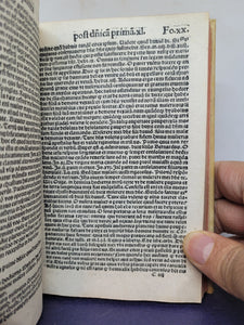 Reverendi Patris Fratris Michaelis Menoti ordinis minorum perpulcher tractatus in quo tractatur perbelle de federe et pace ineunda, media ambassiatrice penitentia, 1519(?). Annotated Copy, with Manuscript Pastedowns