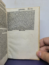 Load image into Gallery viewer, Reverendi Patris Fratris Michaelis Menoti ordinis minorum perpulcher tractatus in quo tractatur perbelle de federe et pace ineunda, media ambassiatrice penitentia, 1519(?). Annotated Copy, with Manuscript Pastedowns