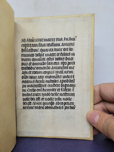 Reverendi Patris Fratris Michaelis Menoti ordinis minorum perpulcher tractatus in quo tractatur perbelle de federe et pace ineunda, media ambassiatrice penitentia, 1519(?). Annotated Copy, with Manuscript Pastedowns