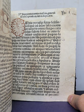 Load image into Gallery viewer, Repetitio Capituli. Omnis Utriusque sexus de poenitentiis et remissionibus, 1490