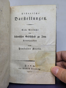 Historische Darstellungen: Erste Versuche Der Historischen Gesellschaft Zu Jena, 1812