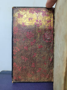 Sechs geistreiche Bücher vom wahren Christenthum; Bound With;  Viel-vermehrtes geistliches Paradis-Gärtlein, 1712/1713. With Golden Brocade Pastedowns and a Gauffered Fore Edge