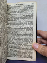 Load image into Gallery viewer, Sechs geistreiche Bücher vom wahren Christenthum; Bound With;  Viel-vermehrtes geistliches Paradis-Gärtlein, 1712/1713. With Golden Brocade Pastedowns and a Gauffered Fore Edge