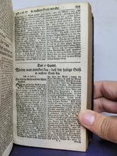 Load image into Gallery viewer, Sechs geistreiche Bücher vom wahren Christenthum; Bound With;  Viel-vermehrtes geistliches Paradis-Gärtlein, 1712/1713. With Golden Brocade Pastedowns and a Gauffered Fore Edge