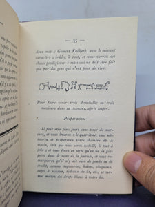Grimoire du Pape Honorius, avec un recueil des plus rares secrets, 1670 (But Probably Circa 1880-1910)