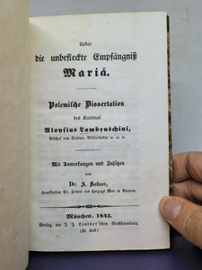 Ueber die Unbefleckte Empfangniß Mariä: polemische Dissertation, 1843