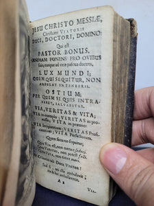 Viator Christianus recta ac regia tendens, ductu Thomae de Kempis cujus de Imitatione Christi aliaque piissima opusculam…, 1682. Illustrated Imitation of Christ