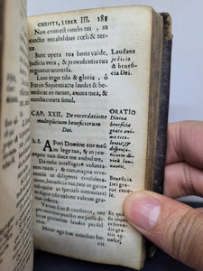 Viator Christianus recta ac regia tendens, ductu Thomae de Kempis cujus de Imitatione Christi aliaque piissima opusculam…, 1682. Illustrated Imitation of Christ