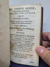 Load image into Gallery viewer, Thomae a Kempis libri quatuor de imitatione Christi: additâ cuique capitulo exercitatione spirituali, &amp; precatione; quam gallico primùm sermon, 1724