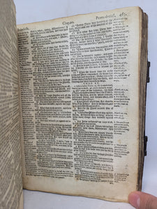 The Bible. Translated according to the Ebrew and Greeke, and conferred with the best translations in divers languages; Bound With; The Book of Common Prayer; Bound with; The Whole Booke of Psalmes, Collected into English Meeter, 1597/1598