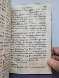 Psalterium Davidis recens editum, et mendis quamplurimis passim repurgatum: cum Canticis sacris, 1658