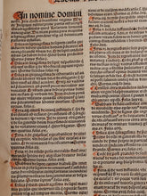 Load image into Gallery viewer, Rosarium Sermonu Predicabilium ad Faciliorem Pedicantium Commoditatem Novissime Compilatum Pars Prima; Bound With; Defensorium Montis Pietatis Contra figmenta omnia emule falsitatis, 1508/1503. Nicely Rubricated