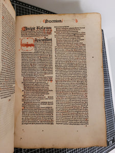 Rosarium Sermonu Predicabilium ad Faciliorem Pedicantium Commoditatem Novissime Compilatum Pars Prima; Bound With; Defensorium Montis Pietatis Contra figmenta omnia emule falsitatis, 1508/1503. Nicely Rubricated