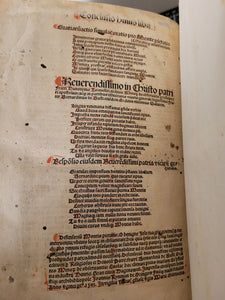 Rosarium Sermonu Predicabilium ad Faciliorem Pedicantium Commoditatem Novissime Compilatum Pars Prima; Bound With; Defensorium Montis Pietatis Contra figmenta omnia emule falsitatis, 1508/1503. Nicely Rubricated