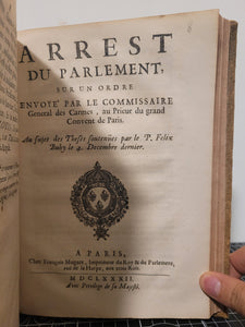 A Sammelband of 14 Tracts, Sermons, Various Acts, and More, Relating to the Affaire de la Régale, 1680-1687