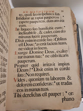 Load image into Gallery viewer, Psalterium Romanum Decretis SS. Consilii Tridentini, Summorumque Pontificum, Pii V. Clementis VIII. &amp; Urbani VIII..., 1725