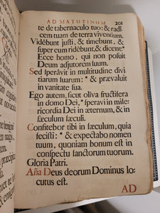 Psalterium Romanum Decretis SS. Consilii Tridentini, Summorumque Pontificum, Pii V. Clementis VIII. & Urbani VIII..., 1725