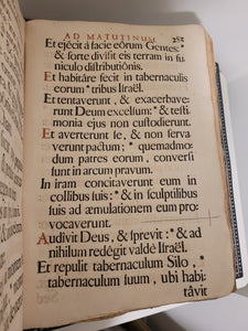 Psalterium Romanum Decretis SS. Consilii Tridentini, Summorumque Pontificum, Pii V. Clementis VIII. & Urbani VIII..., 1725