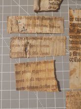 Load image into Gallery viewer, Medieval Binder’s Waste Fragment Study Lot, 12th-15th Century. 10 Pieces