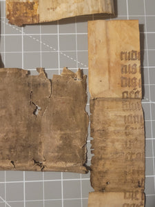 Medieval Binder’s Waste Fragment Study Lot, 12th-15th Century. 10 Pieces