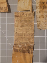 Load image into Gallery viewer, Medieval Binder’s Waste Fragment Study Lot, 12th-15th Century. 10 Pieces