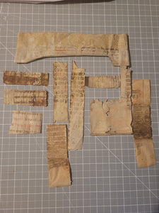 Medieval Binder’s Waste Fragment Study Lot, 12th-15th Century. 10 Pieces