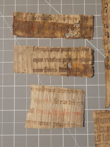 Medieval Binder’s Waste Fragment Study Lot, 12th-15th Century. 10 Pieces