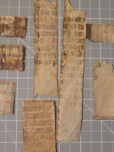 Load image into Gallery viewer, Medieval Binder’s Waste Fragment Study Lot, 12th-15th Century. 10 Pieces