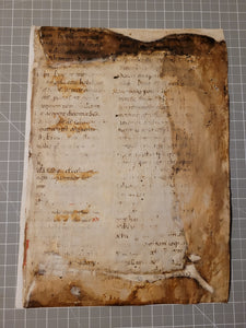 Sacramentary Containing Part of the Holy Mass, First Quarter of the 12th Century. Italian Manuscript on Parchment. Recovered Manuscript Waste Fragment