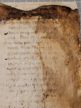 Load image into Gallery viewer, Sacramentary Containing Part of the Holy Mass, First Quarter of the 12th Century. Italian Manuscript on Parchment. Recovered Manuscript Waste Fragment