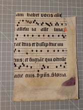 Load image into Gallery viewer, An Exquisitely Hand Painted and Illuminated Initial ‘S’ from a Liturgical Music Manuscript, Late 15th or Early 16th Century. Manuscript Cutting on Vellum