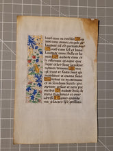 Load image into Gallery viewer, Leaf From an Illuminated Book of Hours, France, Circa 1480. Reserved for Client