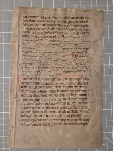 ***RESERVED*** Leaf from A Latin Missal, Germany, Circa 1150-1200. Manuscript on Parchment. 28 Lines of Carolingian Script