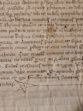 Load image into Gallery viewer, Medieval Charter. Manuscript on Parchment from France, 1292