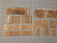 Load image into Gallery viewer, Medieval Binder’s Waste Fragment Study Lot, 12th-14th Century. 11 Pieces