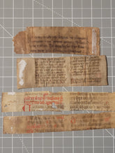 Load image into Gallery viewer, Medieval Binder’s Waste Fragment Study Lot, 12th-14th Century. 11 Pieces