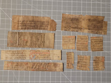 Load image into Gallery viewer, Medieval Binder’s Waste Fragment Study Lot, 12th-14th Century. 11 Pieces