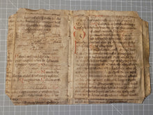 Load image into Gallery viewer, ***RESERVED*** Bifolio Leaf Fragment from a Latin Missal, Germany, Late 11th to Early 12th Century. Manuscript on Parchment. 24 Lines of Carolingian Script. Recovered from a Binding