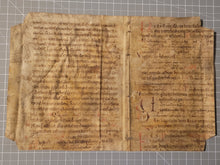 Load image into Gallery viewer, ***RESERVED*** Bifolio Leaf Fragment from a Latin Missal, Germany, Late 11th to Early 12th Century. Manuscript on Parchment. 24 Lines of Carolingian Script. Recovered from a Binding