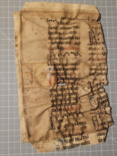 Load image into Gallery viewer, Leaf Fragment from A Latin Missal, Germany, 14th Century. Manuscript on Parchment. 24 Lines of Gothic Script and Musical Notation. Recovered from a Binding