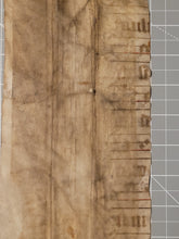 Load image into Gallery viewer, Leaf Fragment from a Latin Missal, Germany, 15th Century. Hufnagel Notation. Manuscript on Parchment. Recovered from a Binding