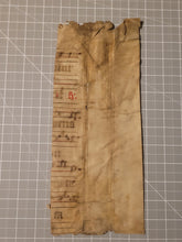 Load image into Gallery viewer, Leaf Fragment from a Latin Missal, Germany, 15th Century. Hufnagel Notation. Manuscript on Parchment. Recovered from a Binding