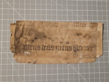 Load image into Gallery viewer, Leaf Fragment from a Latin Missal, Germany, 15th Century. 1 Line of Text. Manuscript on Parchment. Recovered from a Binding