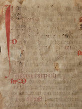 Load image into Gallery viewer, Leaf from a Liturgical Manuscript, 15th Century. Manuscript on Parchment