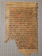 Load image into Gallery viewer, Leaf Fragment from a Latin Missal, Germany, 15th Century. Manuscript on Parchment. 21 Lines of Gothic Script