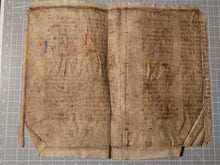 Load image into Gallery viewer, Two Leaf Bifolio from a Latin Missal, Germany, Early to Mid 15th Century. Manuscript on Parchment. 25 Lines of Gothic Script, 4 Large Initials. Recovered from a Binding